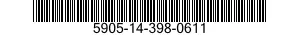 5905-14-398-0611 RESISTOR,THERMAL 5905143980611 143980611