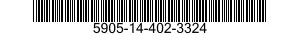 5905-14-402-3324 RESISTOR,FIXED,COMPOSITION 5905144023324 144023324
