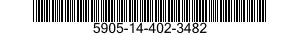 5905-14-402-3482 RESISTOR,FIXED,WIRE WOUND,INDUCTIVE 5905144023482 144023482