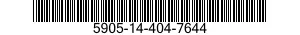 5905-14-404-7644 RESISTOR ASSEMBLY 5905144047644 144047644
