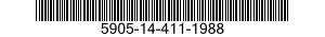 5905-14-411-1988 RESISTOR,FIXED,WIRE WOUND,INDUCTIVE 5905144111988 144111988