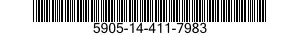 5905-14-411-7983 RESISTOR NETWORK,FIXED-VARIABLE 5905144117983 144117983