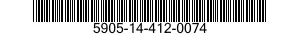 5905-14-412-0074 RESISTOR,FIXED,WIRE WOUND,INDUCTIVE 5905144120074 144120074