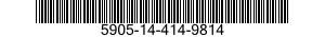 5905-14-414-9814 RESISTOR,FIXED,WIRE WOUND,INDUCTIVE 5905144149814 144149814