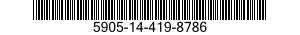 5905-14-419-8786 RESISTOR,FIXED,WIRE WOUND,INDUCTIVE 5905144198786 144198786