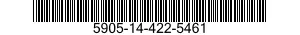 5905-14-422-5461 RESISTOR ASSEMBLY 5905144225461 144225461