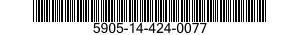 5905-14-424-0077 RESISTOR ASSORTMENT 5905144240077 144240077