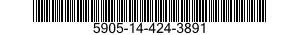 5905-14-424-3891 RESISTOR,FIXED,WIRE WOUND,INDUCTIVE 5905144243891 144243891