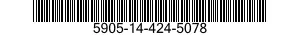 5905-14-424-5078 RESISTOR,FIXED,FILM 5905144245078 144245078