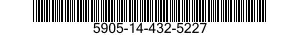 5905-14-432-5227 RESISTOR,FIXED,WIRE WOUND,INDUCTIVE 5905144325227 144325227