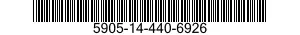 5905-14-440-6926 RESISTOR,VARIABLE,NONWIRE WOUND,NONPRECISION 5905144406926 144406926