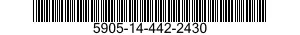 5905-14-442-2430 RESISTOR,VARIABLE,NONWIRE WOUND,NONPRECISION 5905144422430 144422430