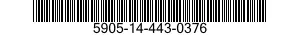 5905-14-443-0376 RESISTOR,FIXED,WIRE WOUND,INDUCTIVE 5905144430376 144430376