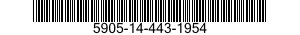 5905-14-443-1954 RESISTOR,FIXED,WIRE WOUND,INDUCTIVE 5905144431954 144431954