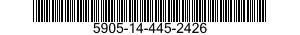5905-14-445-2426 RESISTOR,FIXED,FILM 5905144452426 144452426
