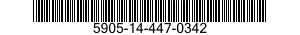 5905-14-447-0342 RESISTOR,FIXED,WIRE WOUND,INDUCTIVE 5905144470342 144470342