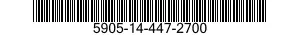 5905-14-447-2700 RESISTOR,VARIABLE,WIRE WOUND,NONPRECISION 5905144472700 144472700