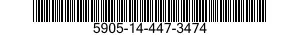 5905-14-447-3474 RESISTOR ASSORTMENT 5905144473474 144473474