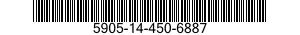 5905-14-450-6887 RESISTOR,VARIABLE,WIRE WOUND,NONPRECISION 5905144506887 144506887