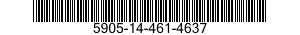 5905-14-461-4637 RESISTOR,FIXED,WIRE WOUND,INDUCTIVE 5905144614637 144614637
