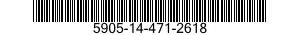 5905-14-471-2618 RESISTOR,VARIABLE,WIRE WOUND,NONPRECISION 5905144712618 144712618