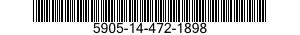 5905-14-472-1898 RESISTOR,FIXED,WIRE WOUND,INDUCTIVE 5905144721898 144721898