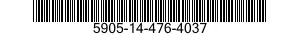 5905-14-476-4037 RESISTOR,FIXED,COMPOSITION 5905144764037 144764037