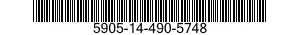 5905-14-490-5748 RESISTOR,FIXED,WIRE WOUND,INDUCTIVE 5905144905748 144905748