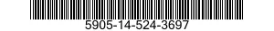 5905-14-524-3697 RESISTOR,VARIABLE,WIRE WOUND,NONPRECISION 5905145243697 145243697