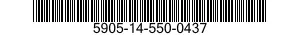 5905-14-550-0437 RESISTOR,CHIP,FIXED,FILM 5905145500437 145500437