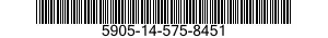 5905-14-575-8451 RESISTOR ASSEMBLY 5905145758451 145758451