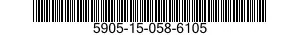 5905-15-058-6105 RESISTOR VARIABLE 5905150586105 150586105