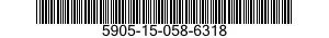 5905-15-058-6318 RESISTOR VARIABLE 5905150586318 150586318