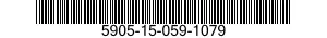 5905-15-059-1079 RESISTOR,FIXED,FILM 5905150591079 150591079