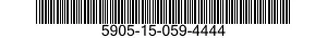 5905-15-059-4444 RESISTOR,FIXED,COMPOSITION 5905150594444 150594444