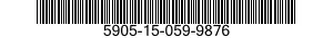 5905-15-059-9876 RESISTOR,FIXED,WIRE WOUND 5905150599876 150599876