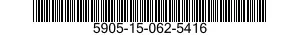 5905-15-062-5416 RESISTOR,FIXED,COMPOSITION 5905150625416 150625416