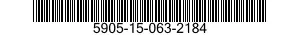 5905-15-063-2184 RESISTOR,FIXED,COMPOSITION 5905150632184 150632184