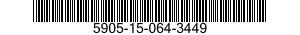 5905-15-064-3449 RESISTOR,FIXED,COMP 5905150643449 150643449
