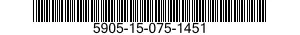 5905-15-075-1451 RESISTOR,FIXED,WIRE WOUND 5905150751451 150751451