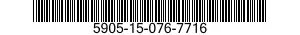 5905-15-076-7716 RESISTOR,FIXED,WIRE WOUND 5905150767716 150767716