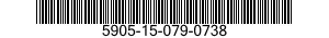 5905-15-079-0738 RESISTOR,FIXED,FILM 5905150790738 150790738