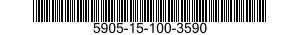 5905-15-100-3590 RESISTOR,FIXED,FILM 5905151003590 151003590