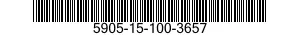 5905-15-100-3657 RESISTOR,FIXED,FILM 5905151003657 151003657