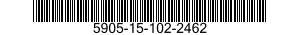 5905-15-102-2462 RESISTOR, VARIABLE, 5905151022462 151022462