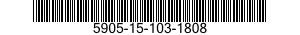 5905-15-103-1808 RESISTOR, VARIABLE, 5905151031808 151031808