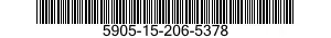 5905-15-206-5378 RESISTORE (1) VARIA 5905152065378 152065378