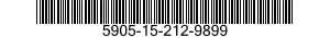 5905-15-212-9899 RESISTENZA 1/4W 5 5905152129899 152129899