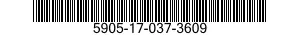 5905-17-037-3609 RESISTOR,VARIABLE,NONWIRE WOUND,NONPRECISION 5905170373609 170373609