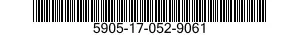 5905-17-052-9061 RESISTOR,VARIABLE,NONWIRE WOUND,NONPRECISION 5905170529061 170529061